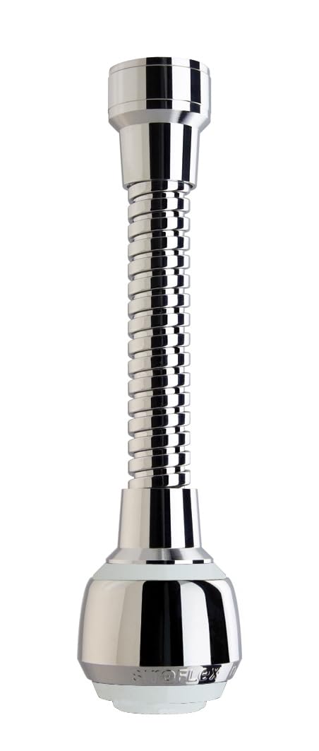 Siroflex 2510/1S Milady Flexible Aerator Tap Sprayer, Chrome/White