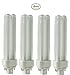 (4 Pack) CFL Bulbs Direct Generic Replacement for Panasonic FDS18E35/4 18W 3500K Double Tube, 4 Pin G24q-2 Base, Compact Fluorescent Light Bulbs primary