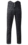 DarcChic Mens obscura Trousers Pants Steampunk VTG Gothic Victorian (S, Black)