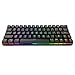 DIERYA Mechanical Gaming Keyboard 60% True RGB Backlit Bluetooth 4.0 Wired/Wireless LED Computer Keyboard for Multi-Device iPhone Android Mobile PC Laptop - Cherry MX Red Equivalent Switch (DK-63)