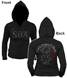 Sons Of Anarchy Reaper Roses Women’s Hoodie Medium Black, Online Clothing Store