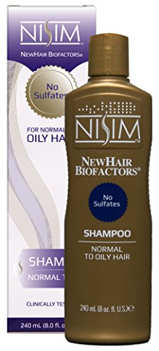 Normal to Oily Nisim Shampoo 8oz- No Sulfates, Parabens, DEA - Reduces Hair Loss