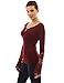 PattyBoutik Women's Lace Inset Bell Sleeve Top