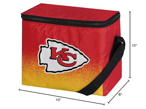 FOCO NFL Unisex Gradient Print Lunch Bag Coolergradient Print Lunch Bag Cooler, Kansas City Chiefs, Standard