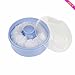 Joly Super Soft Villus Powder Puff for Face Makeup or Personal Care (Blue)