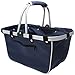 JanetBasket NB018-L Navy Large Aluminum Frame Basket