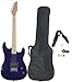 Davison Guitars GTR235 X CSE BLUE Full Size Electric Guitar with Case Strap Pics & Pitch pipe Tuner