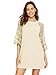MakeMeChic Women's Casual Crewneck Half Sleeve Summer Chiffon Tunic Dress Brown XXL