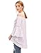 SheIn Women's Off The Shoulder Bell Sleeve Striped Blouse - Red Small