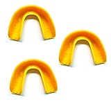 3 Pack! Youth Form Fit Mouthguard without Strap - Available in 8 Colors! (3 Pack Youth Gold)