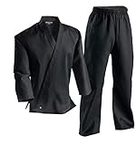 Century Martial Arts Middleweight Student Uniform with Elastic Pant - Black, 6 - Adult X-Large