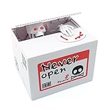 iSaddle Ghost Skull Stealing Coin Money Box Piggy Bank Collecting Saving Money Bank (White)