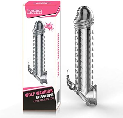 JinPmt All Wool and a Yard Wide Crystal Reusable Delay Condomm Extensionn Sleeves for Men(None Soul wrap @)