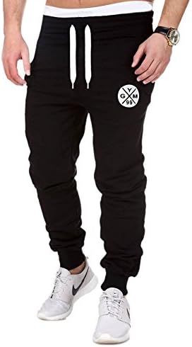 Men's New Arrival Casual Jogging Harem Pants(Black,M)