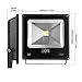 Lighting EVER GMLED02 LE 50W Super Bright Outdoor LED Flood, 150W HPS Bulb Equivalent, Waterproof, 3750lm, Daylight White, 6000K, Security Lights, Floodlight, Black