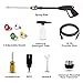 Homdox 3500 PSI Electric Pressure Washer 2.6 GPM Power Washer 1800W Electric Power Washer Cleaner with Hose Reel and 5 Nozzles (Green)