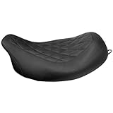 Mustang Black Wide Tripper Solo Seat with Diamond Stitching
