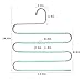 Myfolrena Pants Hangers, Updated S Shaped Hanger Non Slip Clothes Hanger Space Saving for Jeans Trousers Slacks Leggings (Teal-6 Pack)
