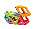 MAGFORMERS Magic Pop 25 Pieces, Rainbow Colors, Educational Magnetic Geometric Shapes Tiles Building STEM Toy Set Ages 3+