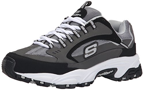 Skechers Sport Men's Stamina Cutback Oxford, Charcoal Cutback, 13 M US