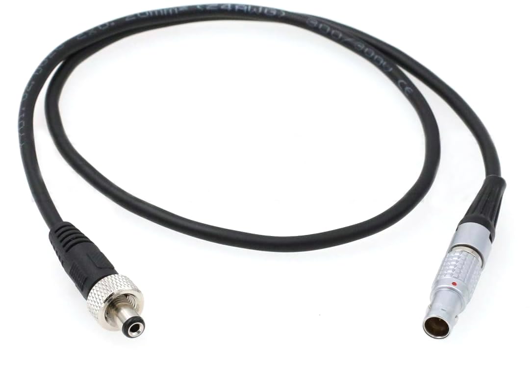 SZRMCC for ARRI Alexa Red Camera 12V to Video Devices Pix-E7 Pix-E5 Atomos Monitor Power Cable 2 Pin Male to Locking DC 5.5x2.1mm