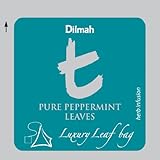 Dilmah | Pure Peppermint | T-series Biodegradable Luxury Leaf Sachets | Food Service Pack | 25% More Tea than Retail Pack | Pack of 75