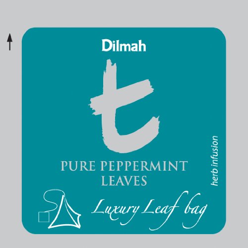 Dilmah | Pure Peppermint | T-series Biodegradable Luxury Leaf Sachets | Food Service Pack | 25% More Tea than Retail Pack | Pack of 75