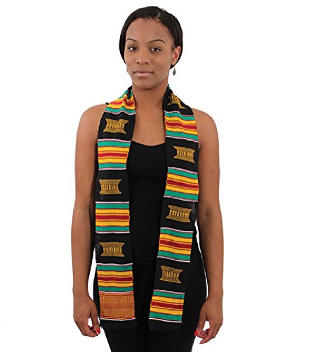 Authentic Hand Woven Kente Sash - 60 inches x 4.5 inches