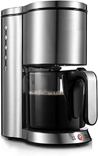 YAeele Filterkaffeemaschine, Drip Kaffeemaschine Edelstahl mit 1,25 l Glaskanne Abnehmbarer Filterkaffeemaschine Anti…