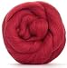 4 oz Paradise Fibers 64 Count Dyed Poppy (Red) Merino Top Spinning Fiber Luxuriously Soft Wool Top Roving for Spinning with Spindle or Wheel, Felting, Blending and Weaving