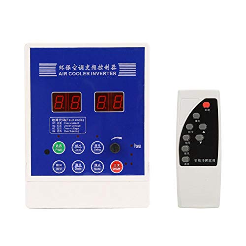 Variable Frequency Drive, AC220V VFD Variable Frequency Drive Motor Speed Controller with Remote Control, It Has Remote Control Function, Suitable for Air Cooler(0.75KW)