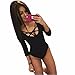 Playsuit,START 2016 Sexy Women Skinny Lacing Piece Jumpsuit Bodysuit Jump Suit (US=8, Black)