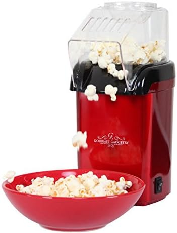 1950's Style Retro Diner Popcorn Maker in Metallic Red - Warm Sweet Salted Toffee Boxed