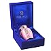 M MEILINXU Small Keepsake Urn for Human Ashes, Mini Cremation Urns - Fits a Small Amount of Cremated Remains - Display Burial at Home or Office Decor (Pink Butterfly, Hand Engraved Brass Urn