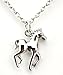 Shiny Silver Prancing Horse Lover American Pony Necklace Jewelry Gift for Girl Teen Kid Children Woman