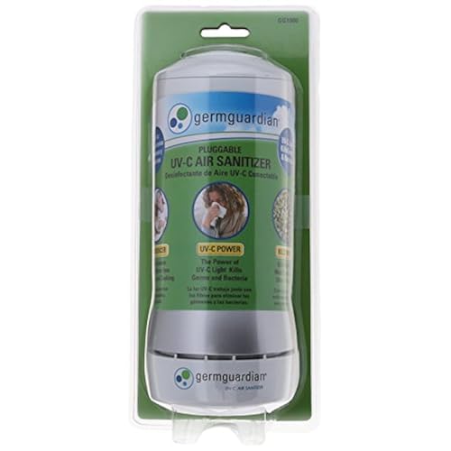 GermGuardian GG1000 Pluggable UV-C Sanitizer and Deodorizer, Kills Germs, Freshens Air and Reduces Odors from Pets, Smoke, Mold, Cooking and Laundry, Germ Guardian Air Purifier Home & Kitchen, Heating, Cooling & Air Quality, Air Purifiers, Travel-Size Air Purifiers