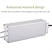 Outdoor LED Transformer, 150W LED Driver to 12 Volt DC Output, IP67 Waterproof LED Power Supply, 90V-250V/12.5A for LED Light, Computer Project, Outdoor Light