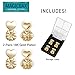 Magic Bax Earring Lifters - 2 Pairs of Adjustable Hypoallergenic Earring Lifts (2 Pairs of 18K Gold Plated Earring Backs) As Seen on TV