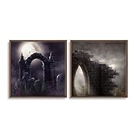 Framed Canvas Wall Art Dreamscape Canvas Prints Home Artwork Decoration for Living Room,Bedroom - 16