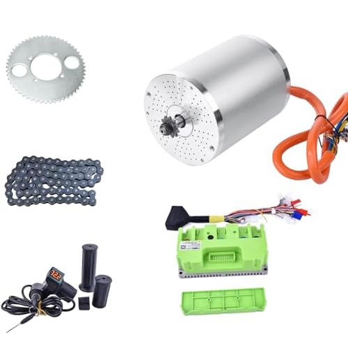 Photo 1 of **PARTS ONLY**2000W 48V Brushless Motor Kit 4300RPM Electric Scooter Motor with Sine Wave Controller 45A, Voltage Display Throttle, Electric Motor Kit for Go Kart (2KW no Bracket)