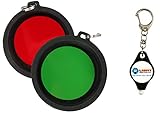 Klarus Red and Green FT12 Filters for Flashlights