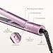 Hair Straightener, Anjou Flat Iron, 2 in 1 Curling and Straightening Iron for All Hair Types, 1 inch Plate