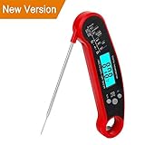 NSGPSKY Digital Meat Thermometer Instant Read Waterproof Food Thermometer BBQ Thermometer With Backlight Magnet Calibration Thermometer For Kitchen