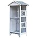 PawHut Wooden Outdoor Bird Cage, Featuring a Large Play House with Removable Bottom Tray 4 Perchthumb 1