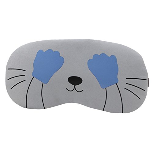 JonerytimeEye Mask Soft Padded Sleep Travel Shade Cover Rest Relax Sleeping Blindfold (A)