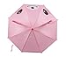 Winthome Kids Umbrella for Girls with 3D Ears & Safety Open and Close (Bunny)