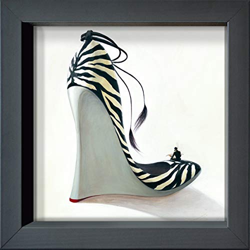 International Graphics - Framed Postcards - Panasenko Inna - "Highheels - Coolness" - 16 x 16 cm - Anthracite Frame