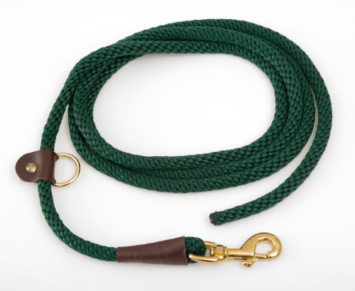 Mendota Products EZ Trainer Dog Lead/Leash, Hunter Green, 3/8-Inch x 8-Feet