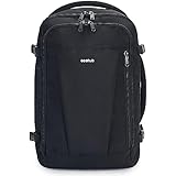 ECOHUB Ryanair Handbagage 40x20x25, Rugzak met 3D 14Laptopfach, 20L Recycled PET Reistas, Reisrugzak voor Vliegtuig, Onder Stoel Cabin Bag, Carry-On Voor Dames Heren Met Meerdere Zakken(Grijs