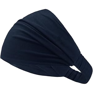 Womens Sports Headbands Stretchy Sweatband for Cycling Running Yoga Fitness Workout Gym Hair Cover